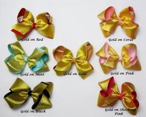 7in Double Ribbon Chunky Bow