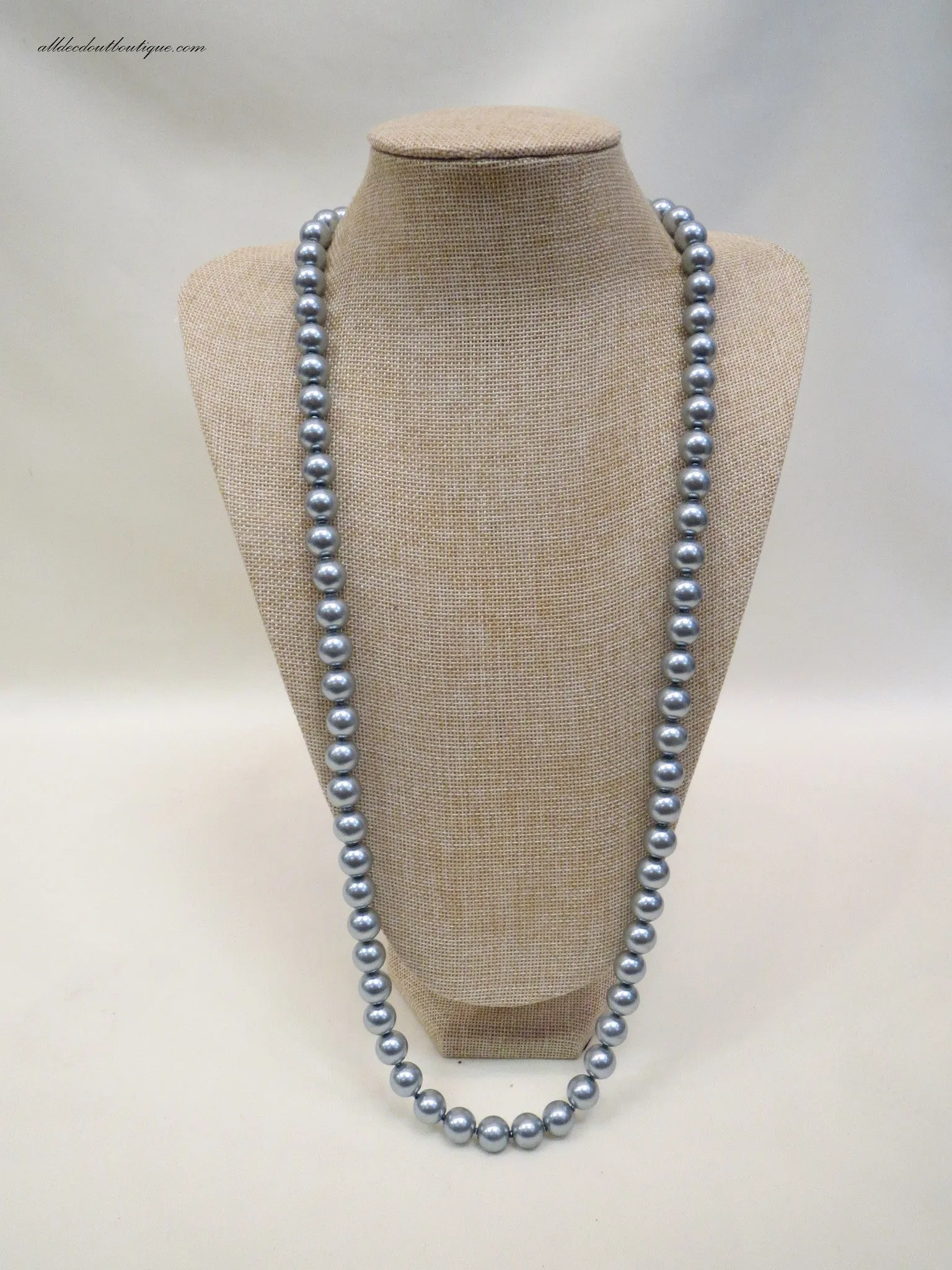 ADO | Silver Pearl Necklace