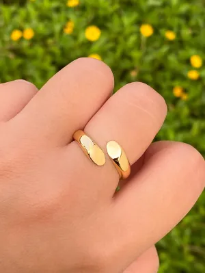 Anillo Abierto Bordes Planos