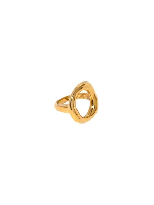 Anillo Con Ovalo Irregular