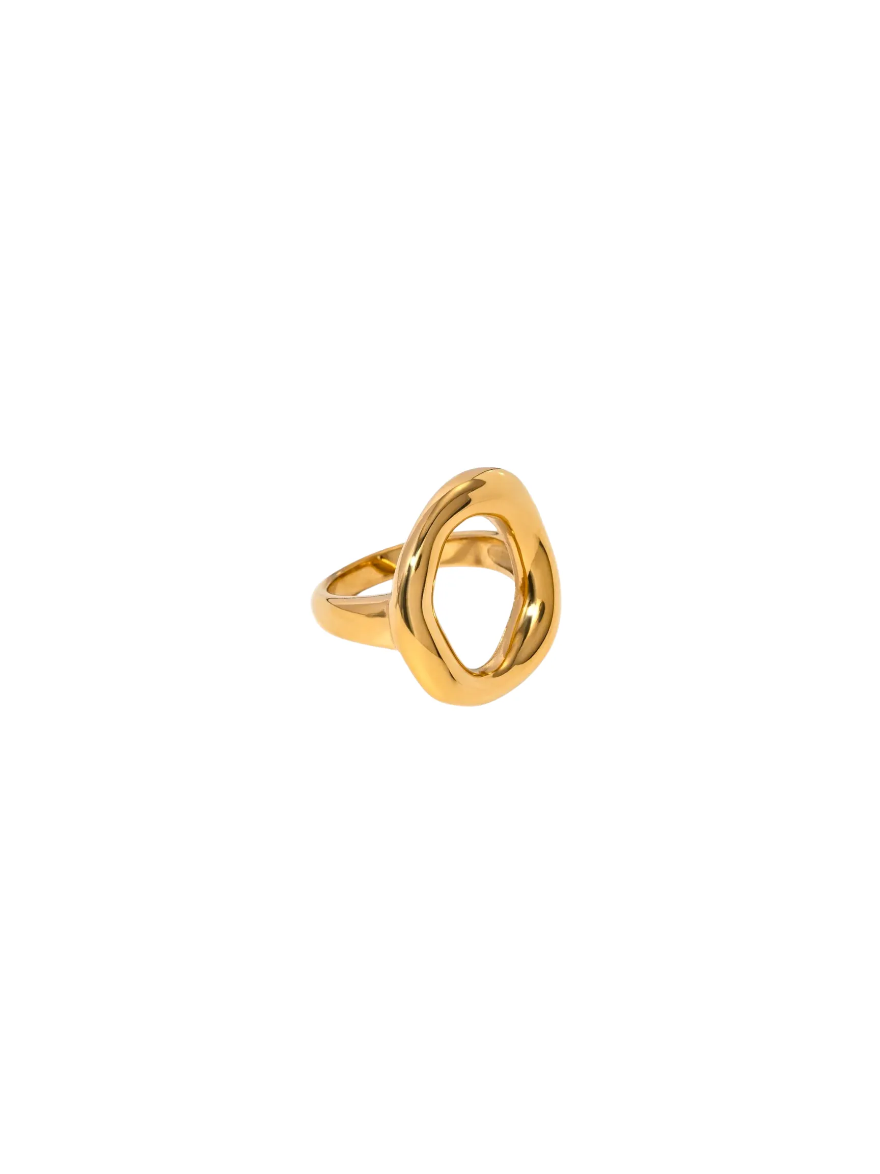 Anillo Con Ovalo Irregular