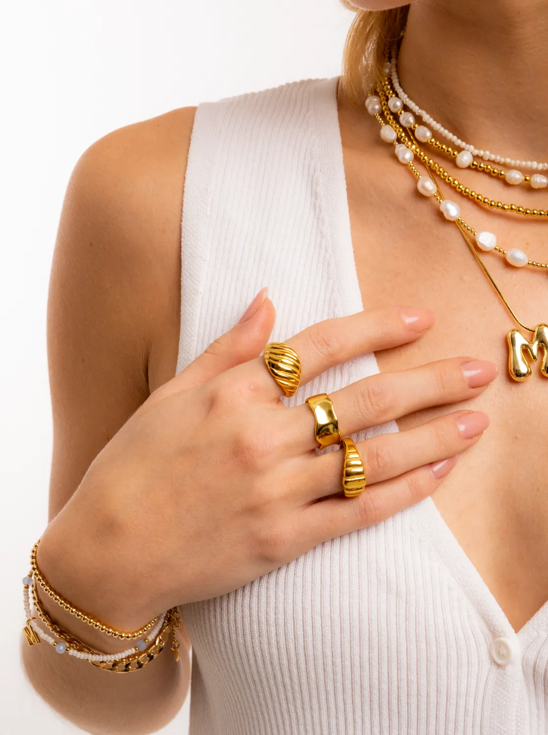 Anillo Curveado Chunky