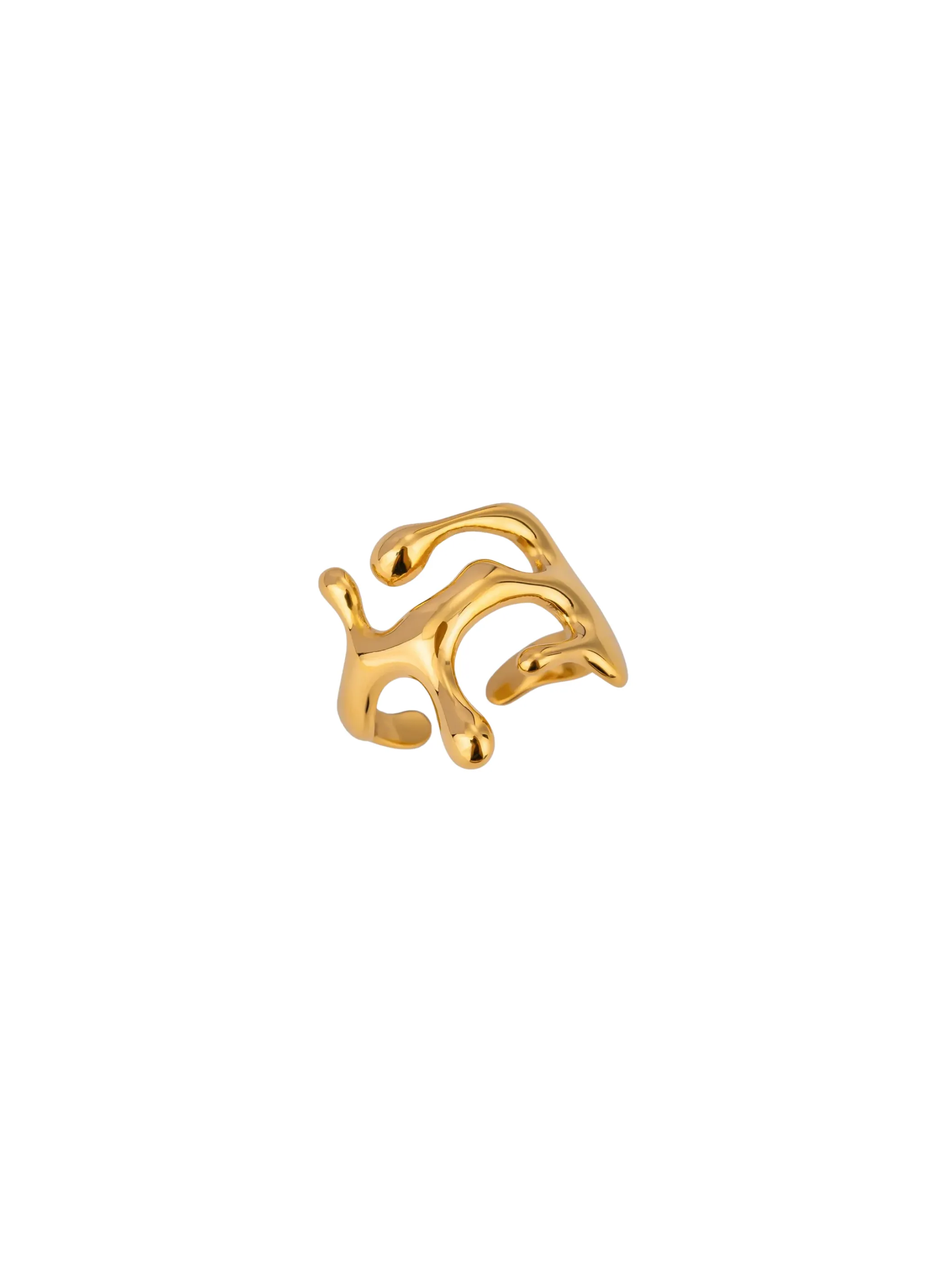 Anillo Irregular Con Gotas
