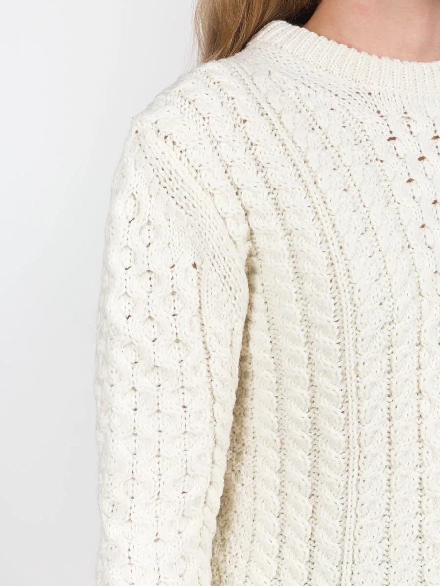 aran knit sweater