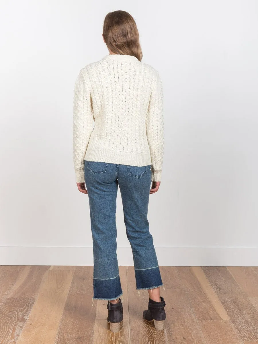 aran knit sweater