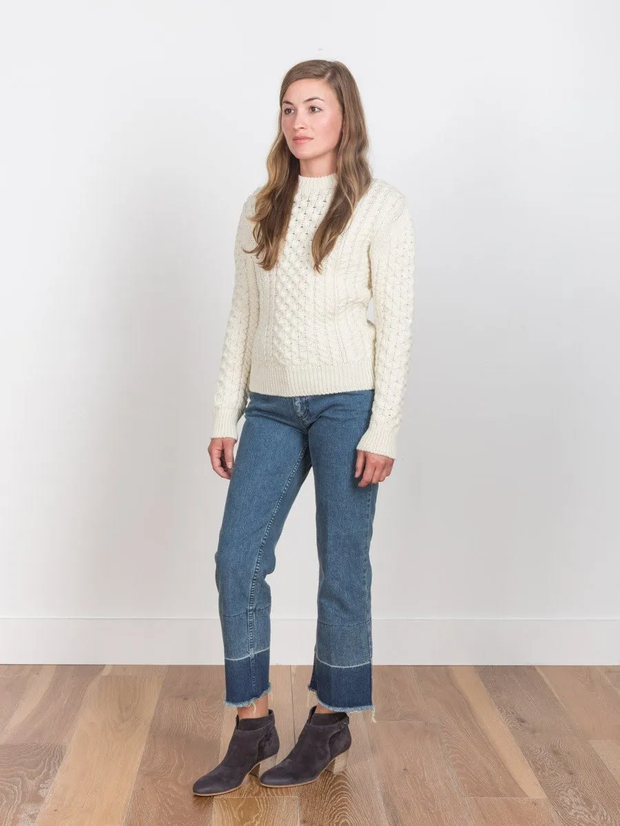 aran knit sweater
