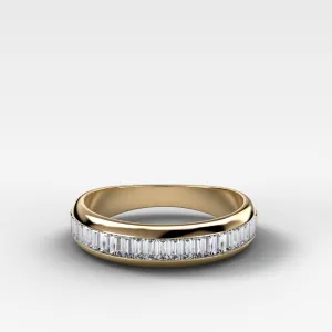 Baguette Channel Set Diamond Wedding Band