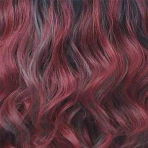 Bobbi Boss Synthetic Chunky Highlights Lace Front Wig - MLF554 ROSEWOOD