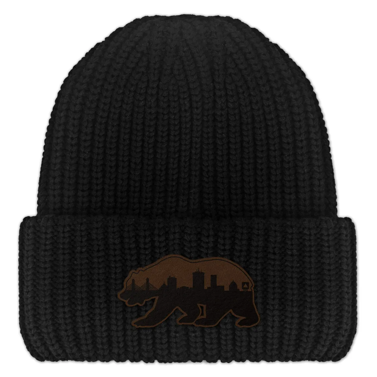 Boston Bear Skyline Leather Chunky Knit