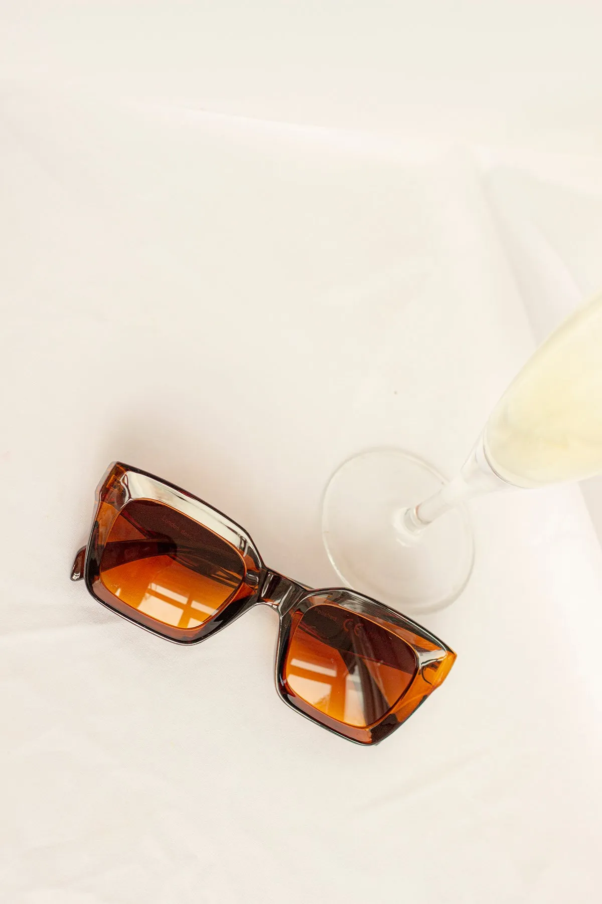 Chunky Bevelled Square Sunglasses