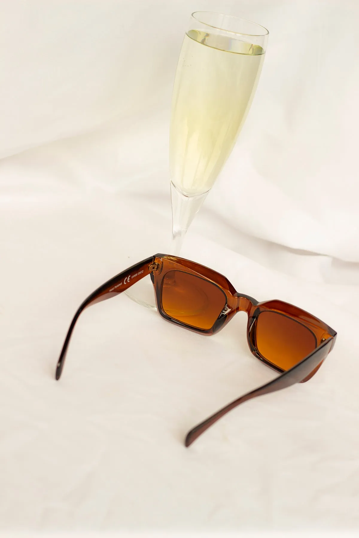 Chunky Bevelled Square Sunglasses