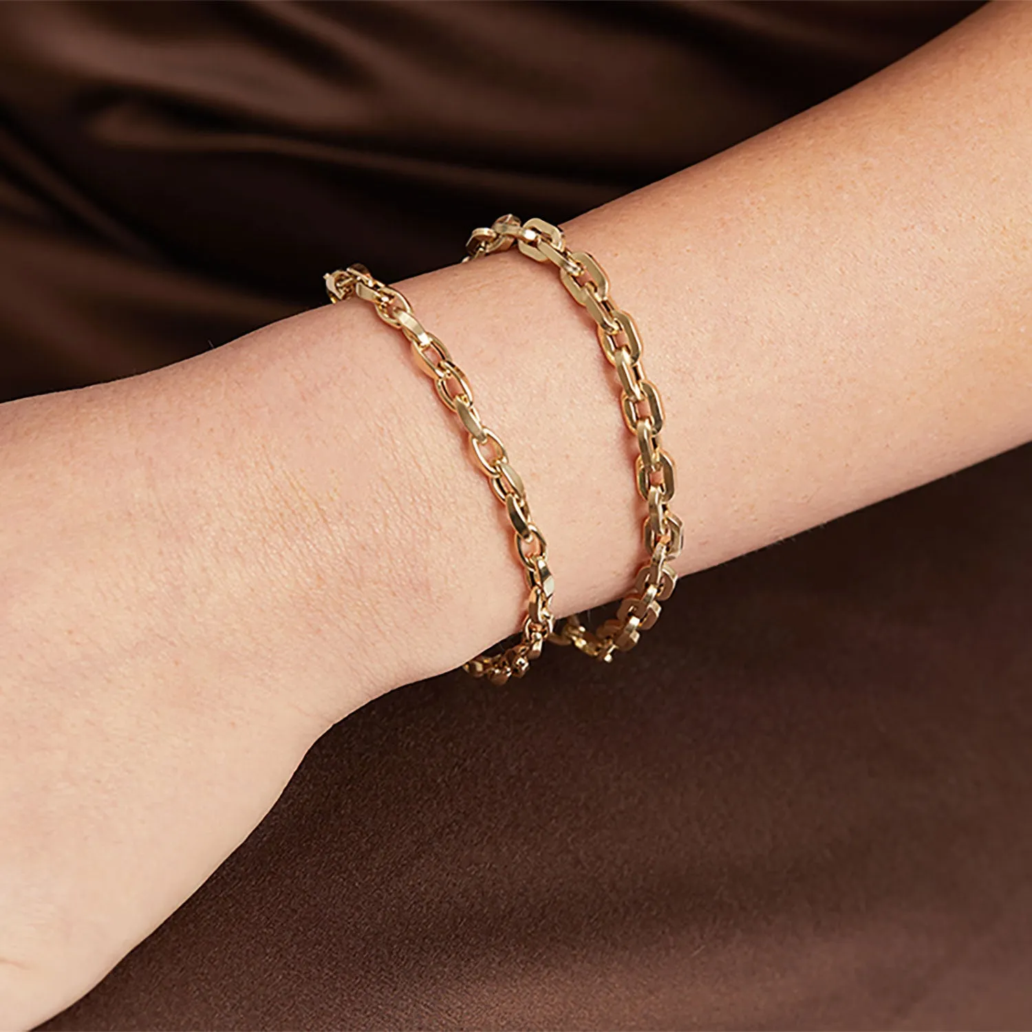 Chunky Box Chain Bracelet