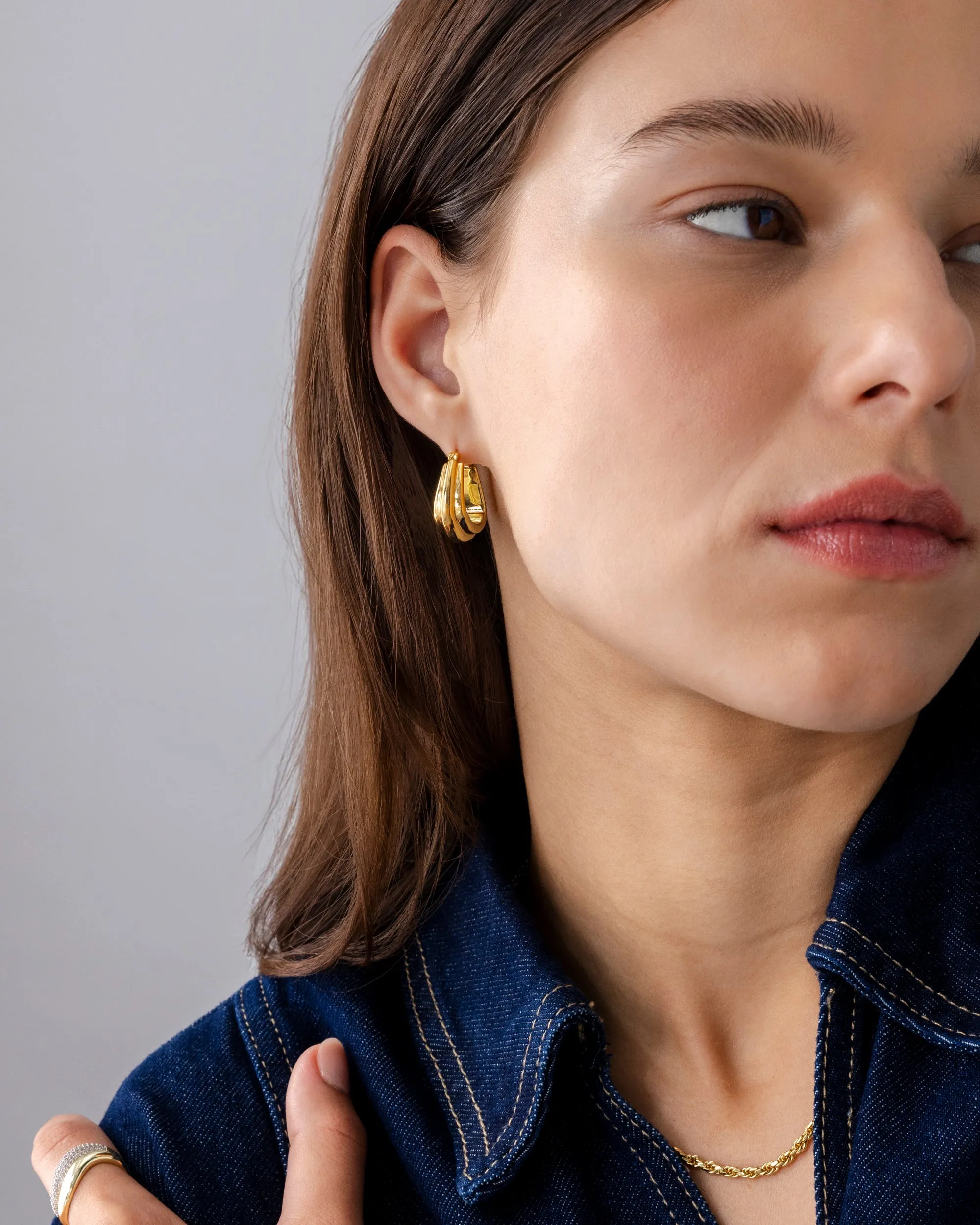 Chunky Triangle Hoops
