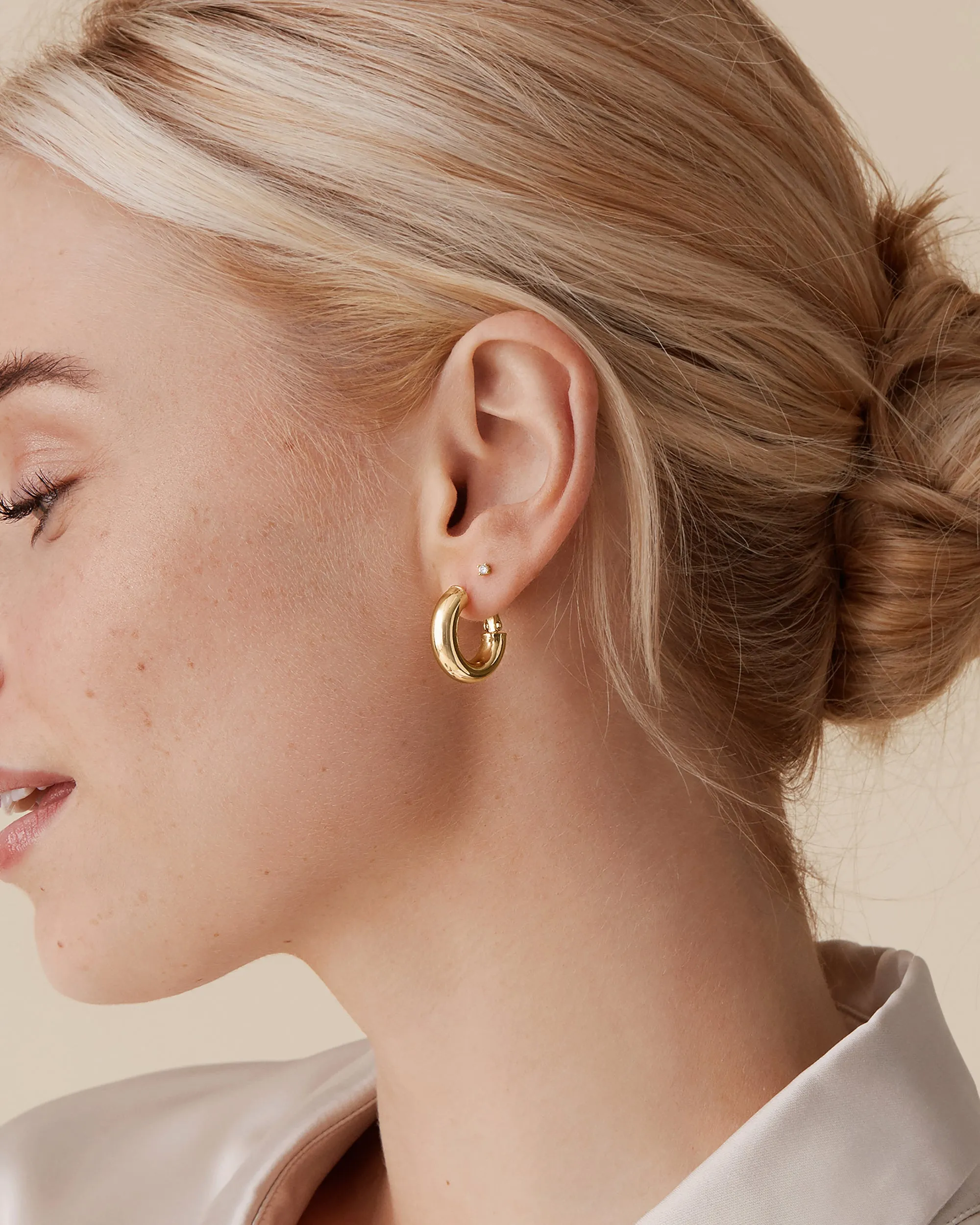 Clasp Back Chunky Hoops