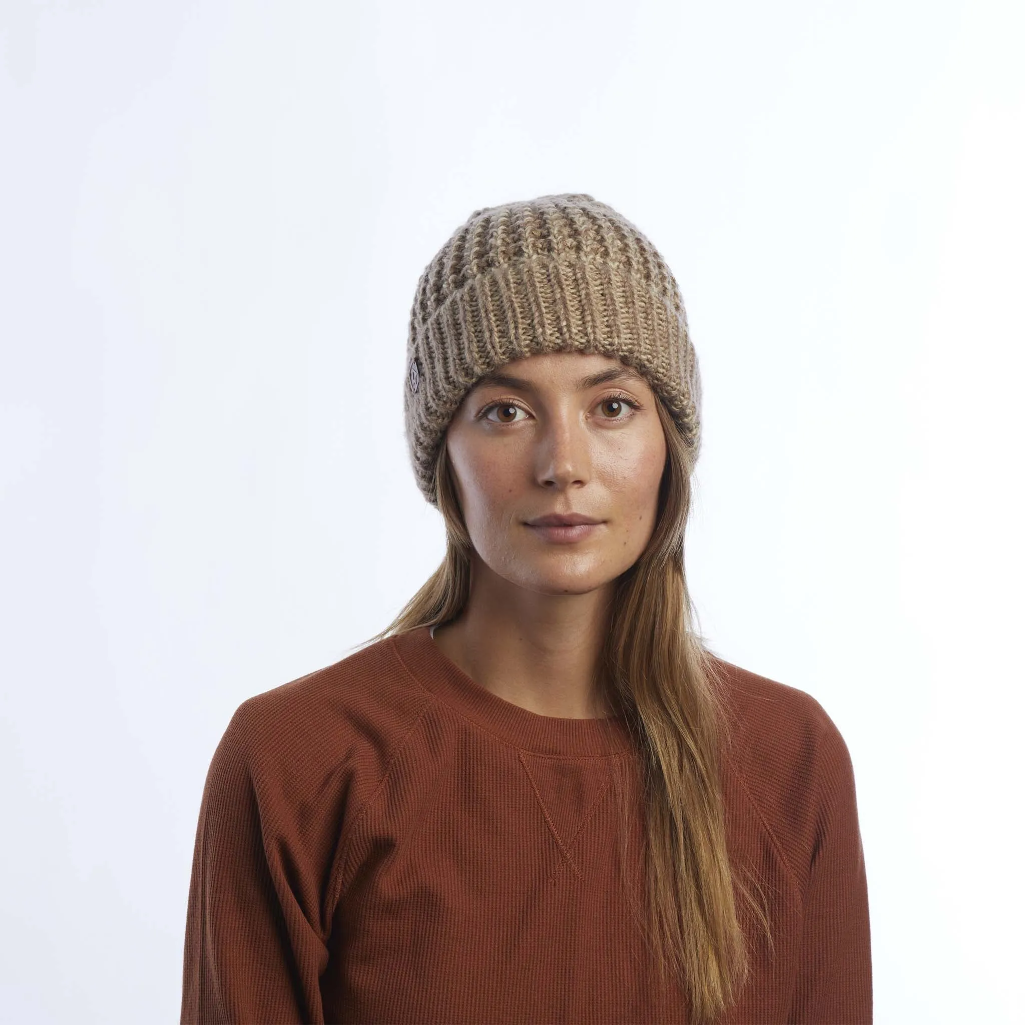Coal The Lucette Chunky Knit Beanie - Heather Brown