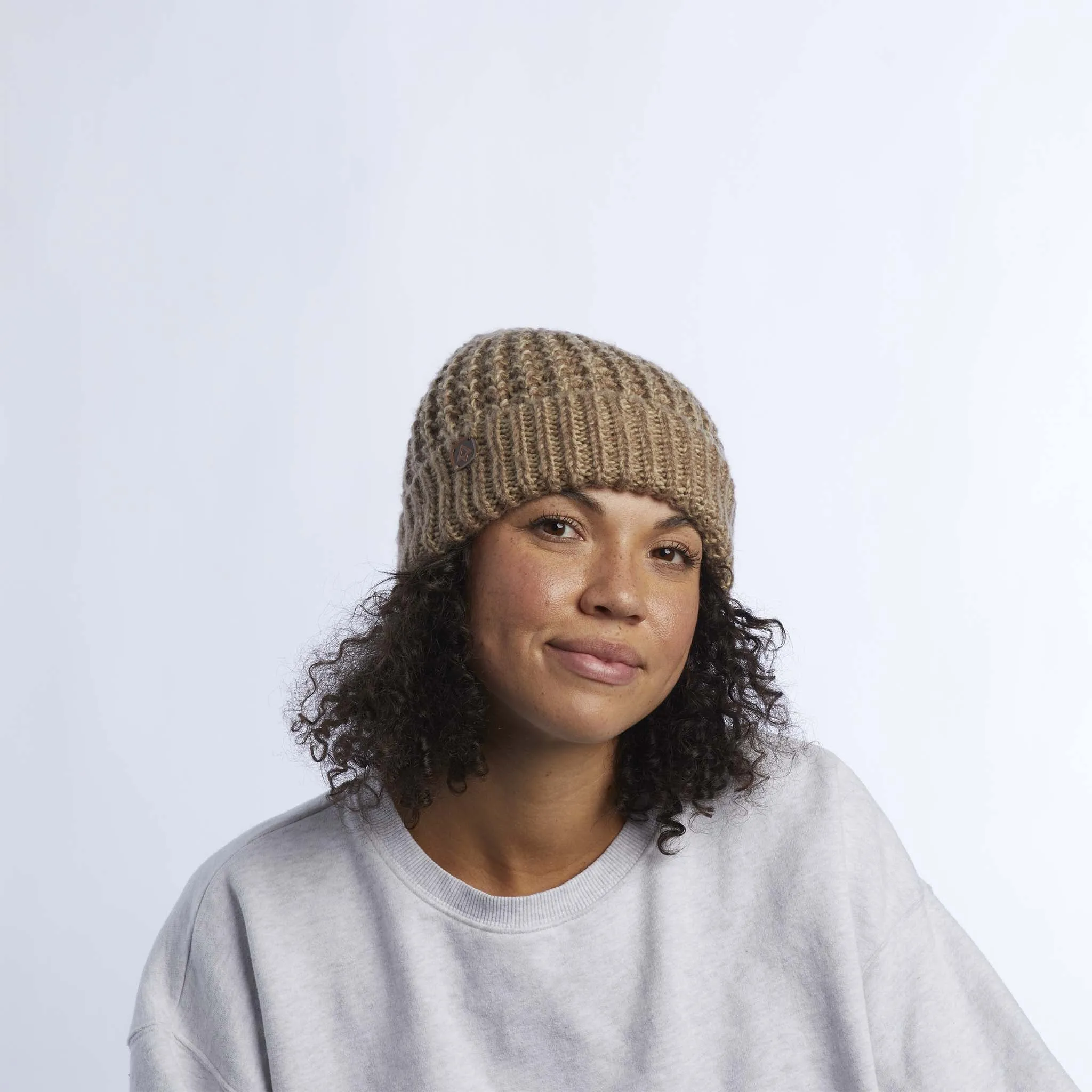 Coal The Lucette Chunky Knit Beanie - Heather Brown