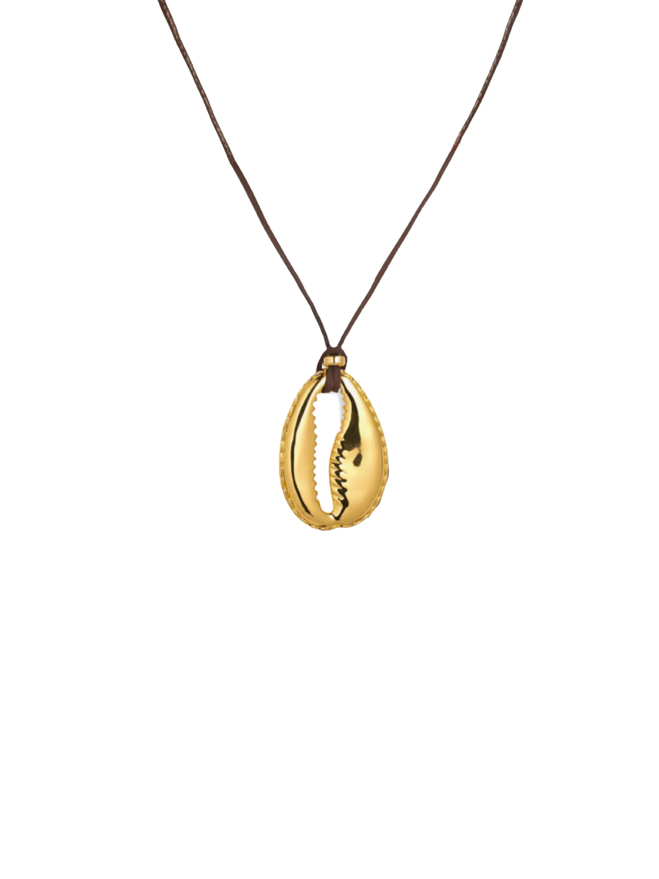 Collar Cordon Largo Con Dije Concha