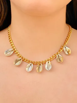 Collar Eslabon 5 mm Con Conchitas