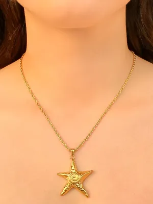 Collar Trenzado Con Dije Estrella Chunky