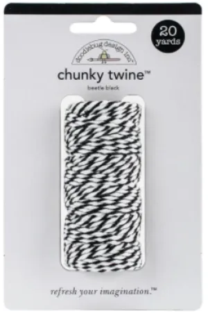 Doodlebug Beetle Black Chunky Twine {F204}