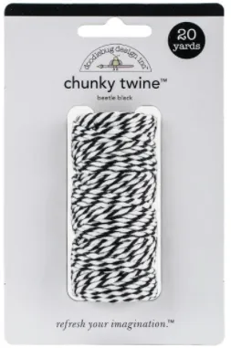 Doodlebug Beetle Black Chunky Twine {F204}