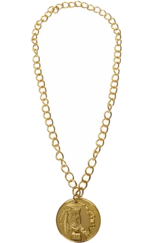 Gold Medallion Necklace
