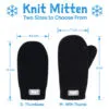 Knit Mittens | Black