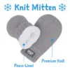 Knit Mittens | Black