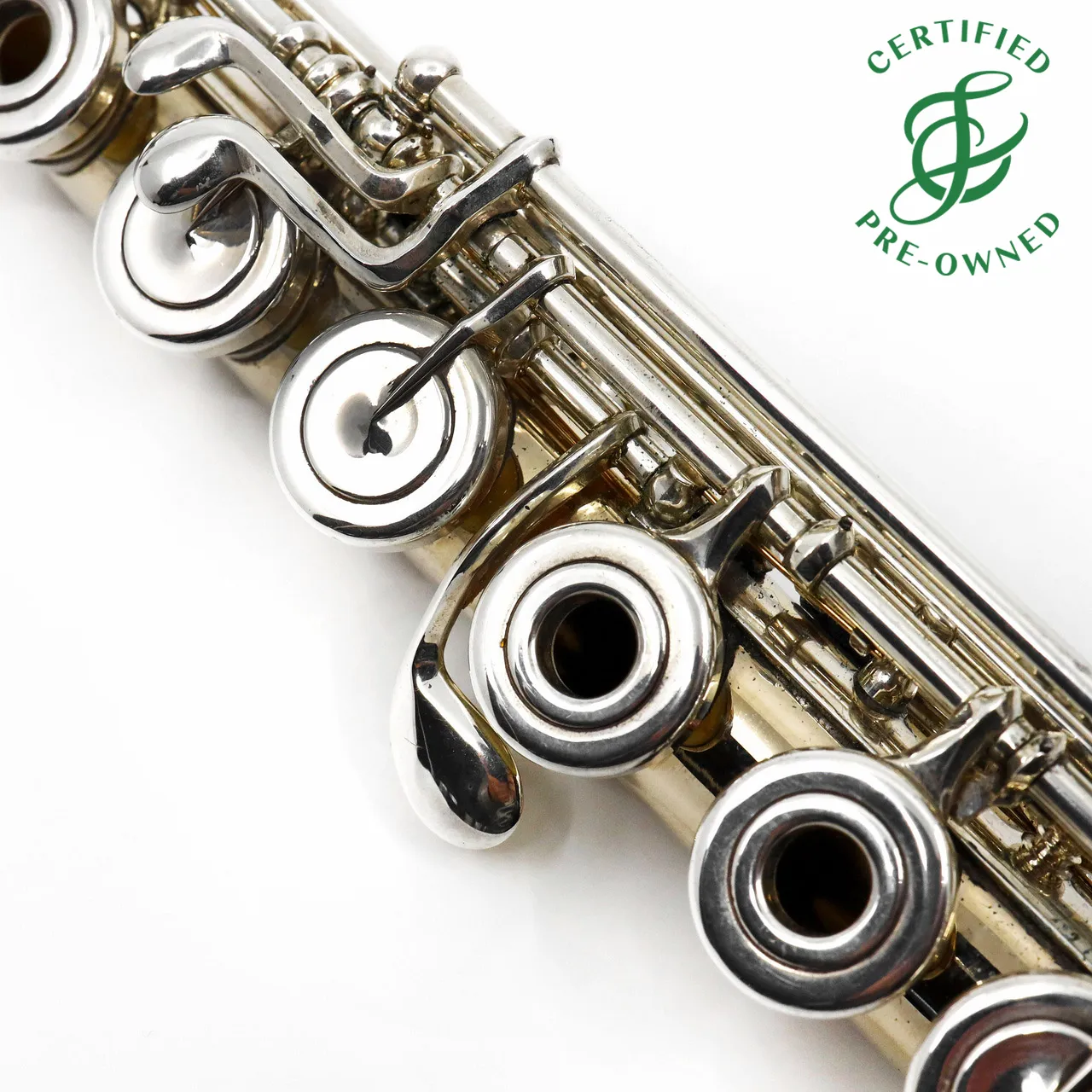 Lamberson #482 - 9K White Gold flute, inline G, C# trill key, B footjoint
