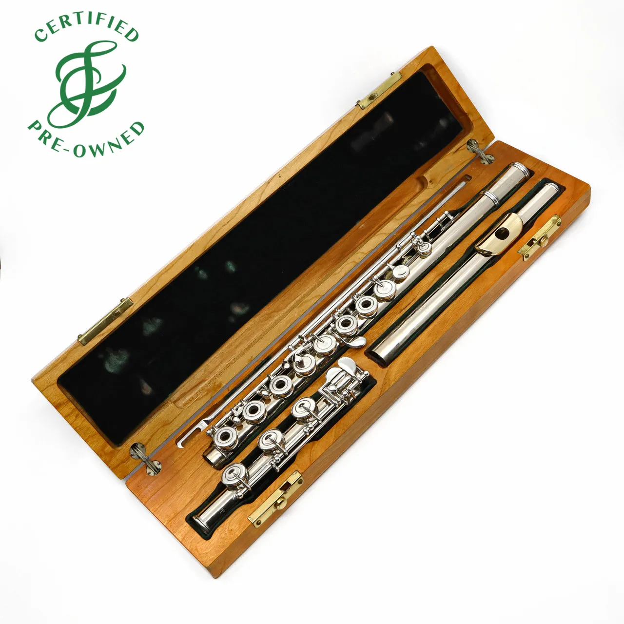 Lamberson #482 - 9K White Gold flute, inline G, C# trill key, B footjoint