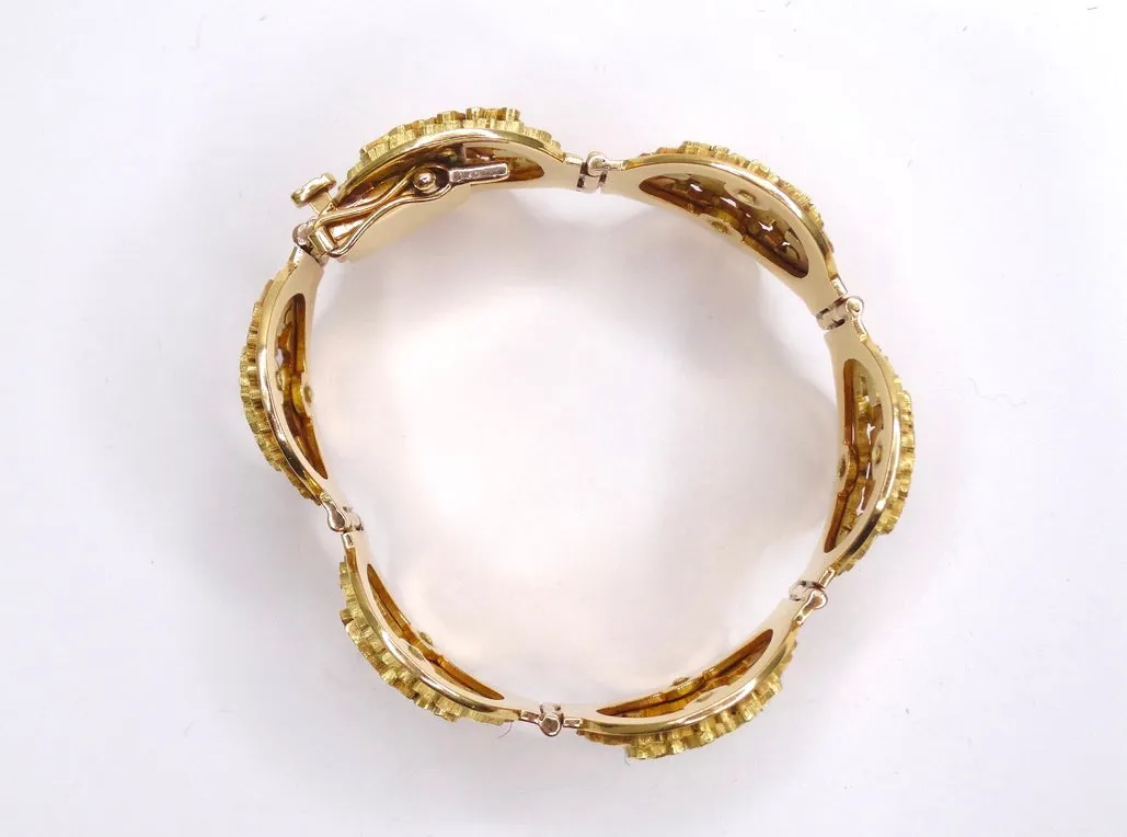 Mayan 1960's 18k Gold Bracelet