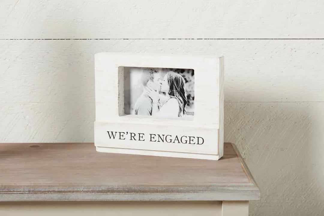 Mud Pie Engaged Block Photo Frame