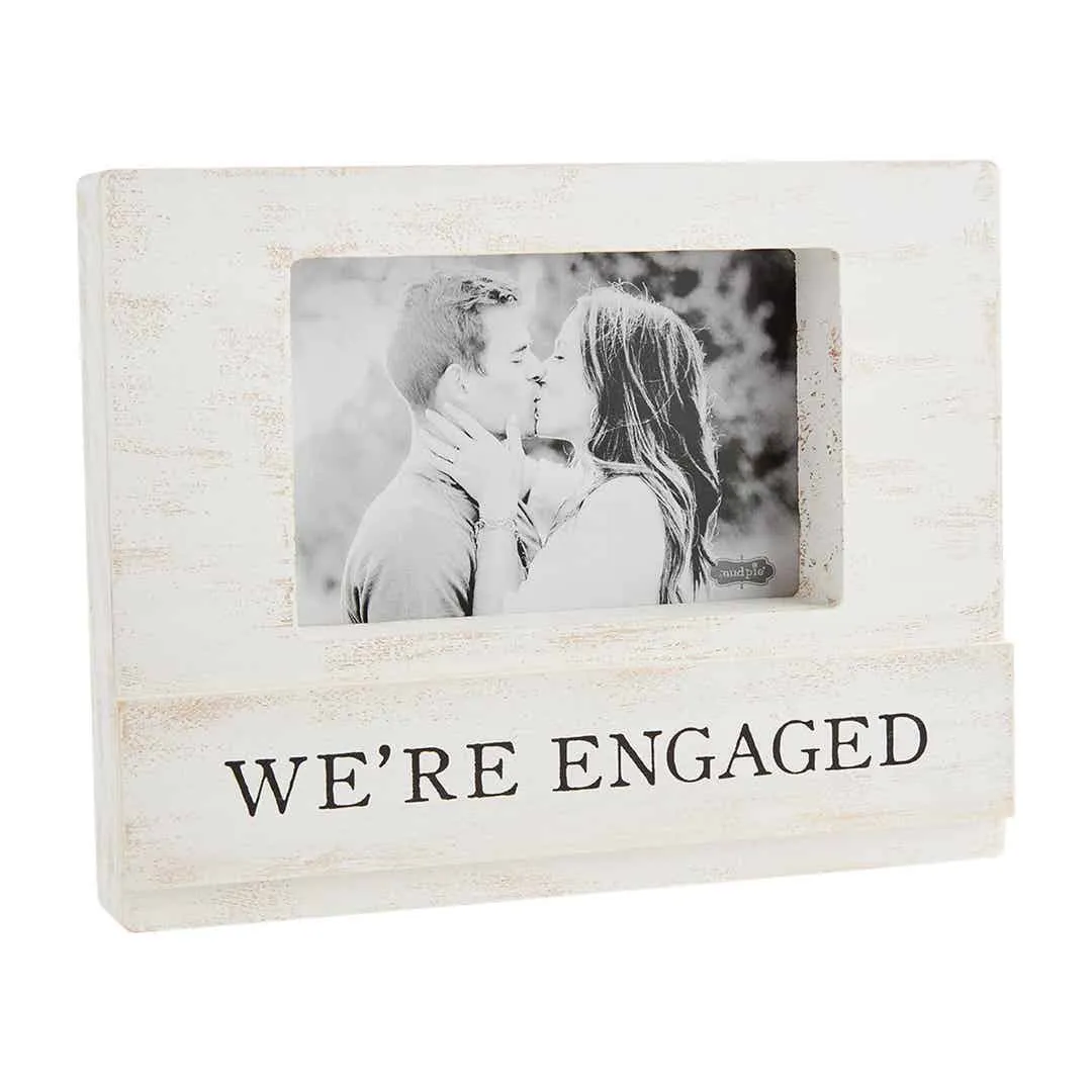 Mud Pie Engaged Block Photo Frame