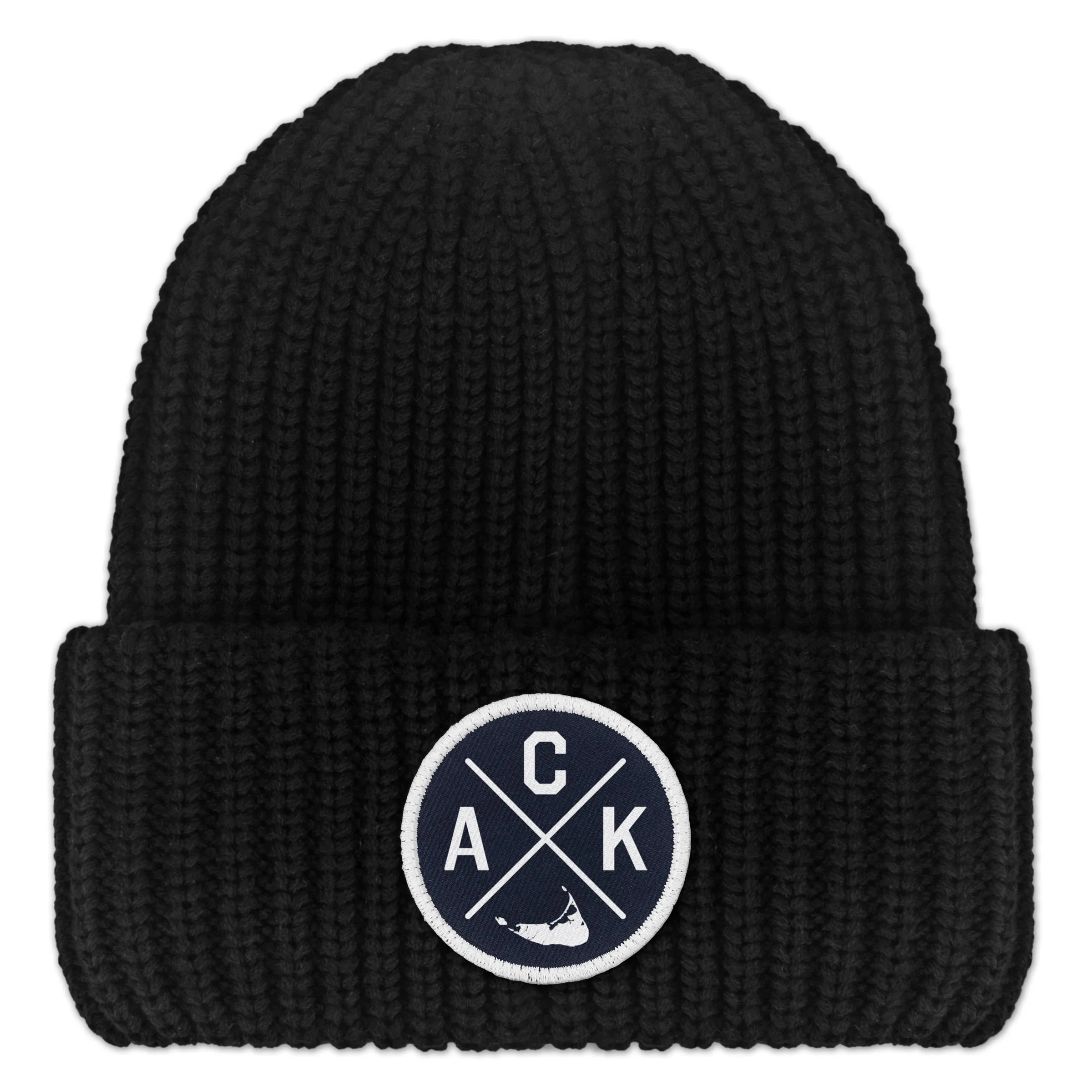 Nantucket ACK Emblem Chunky Knit