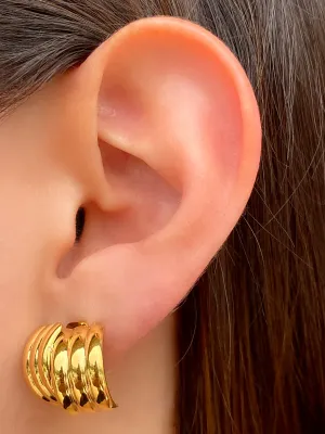 Par Arete Gruesos Con Lineas