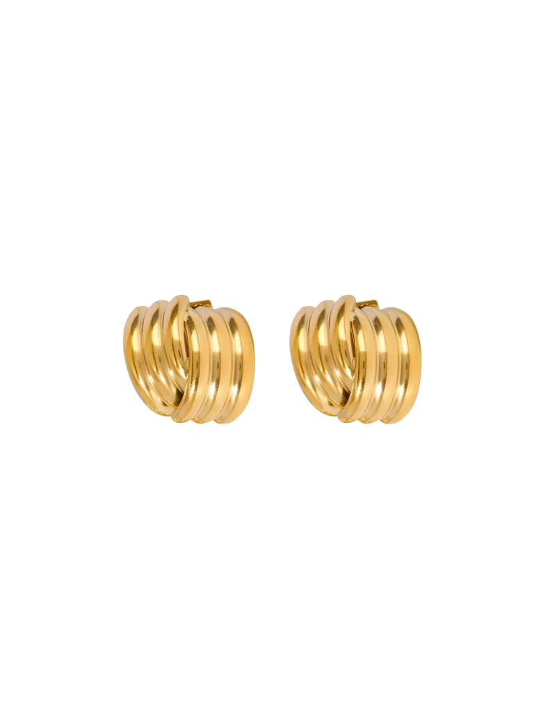 Par Arete Gruesos Con Lineas