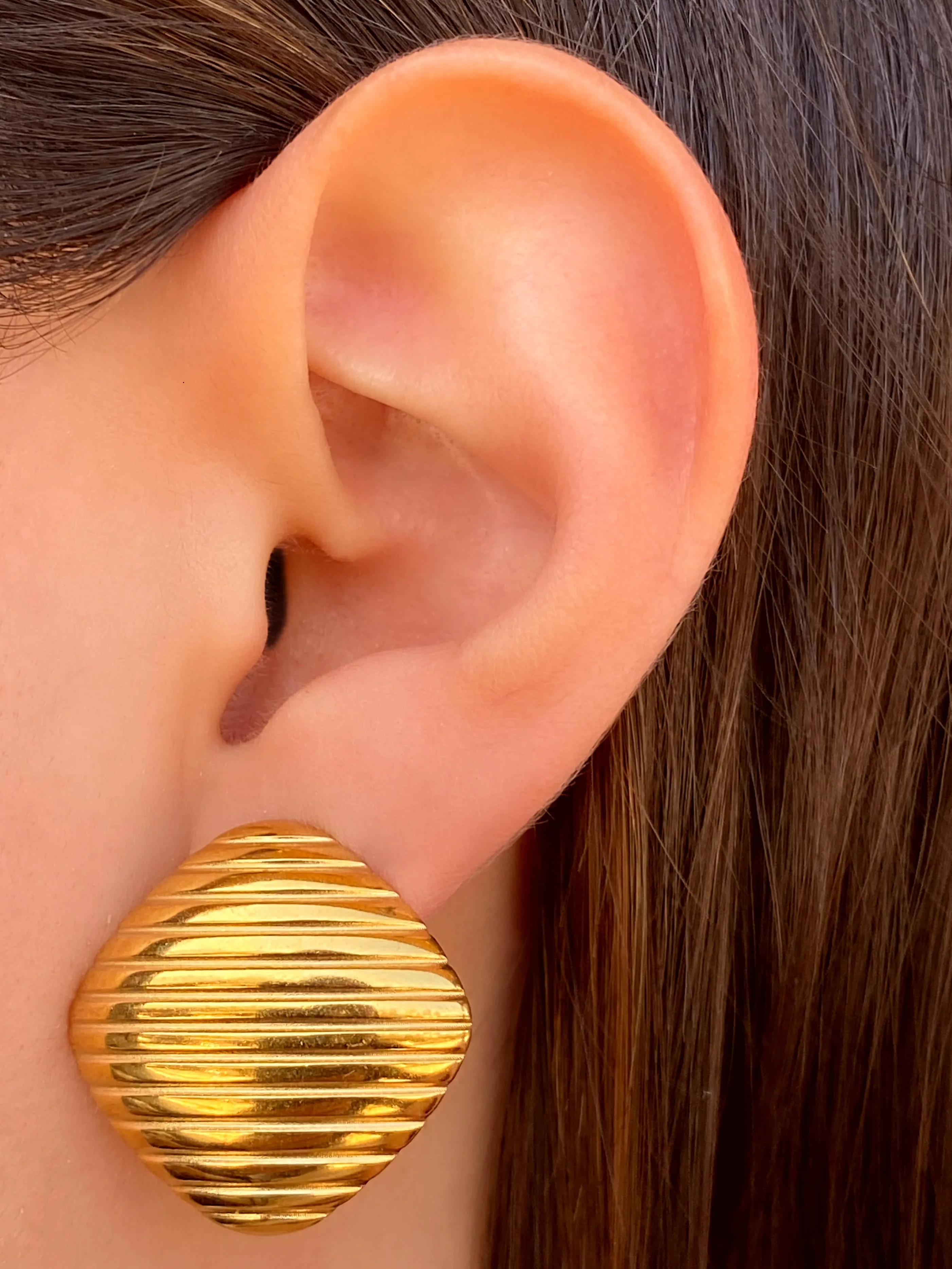 Par Arete Rombo Con Lineas