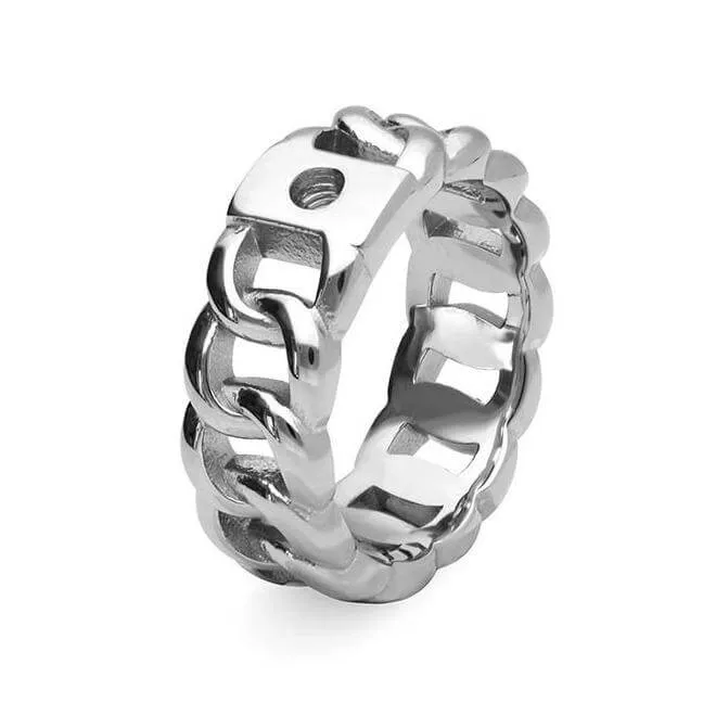 Qudo Liberi Ring Band - Silver