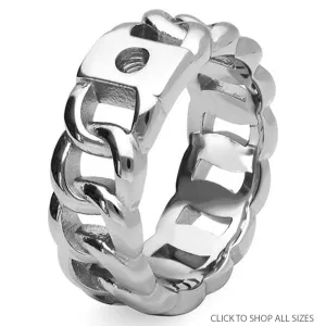 Qudo Liberi Ring Band - Silver