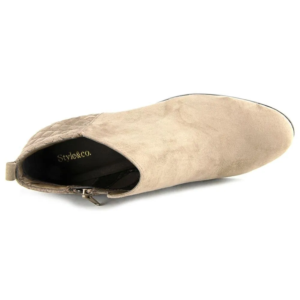 Style & Co Women's Wessley Round Toe Canvas Bootie US