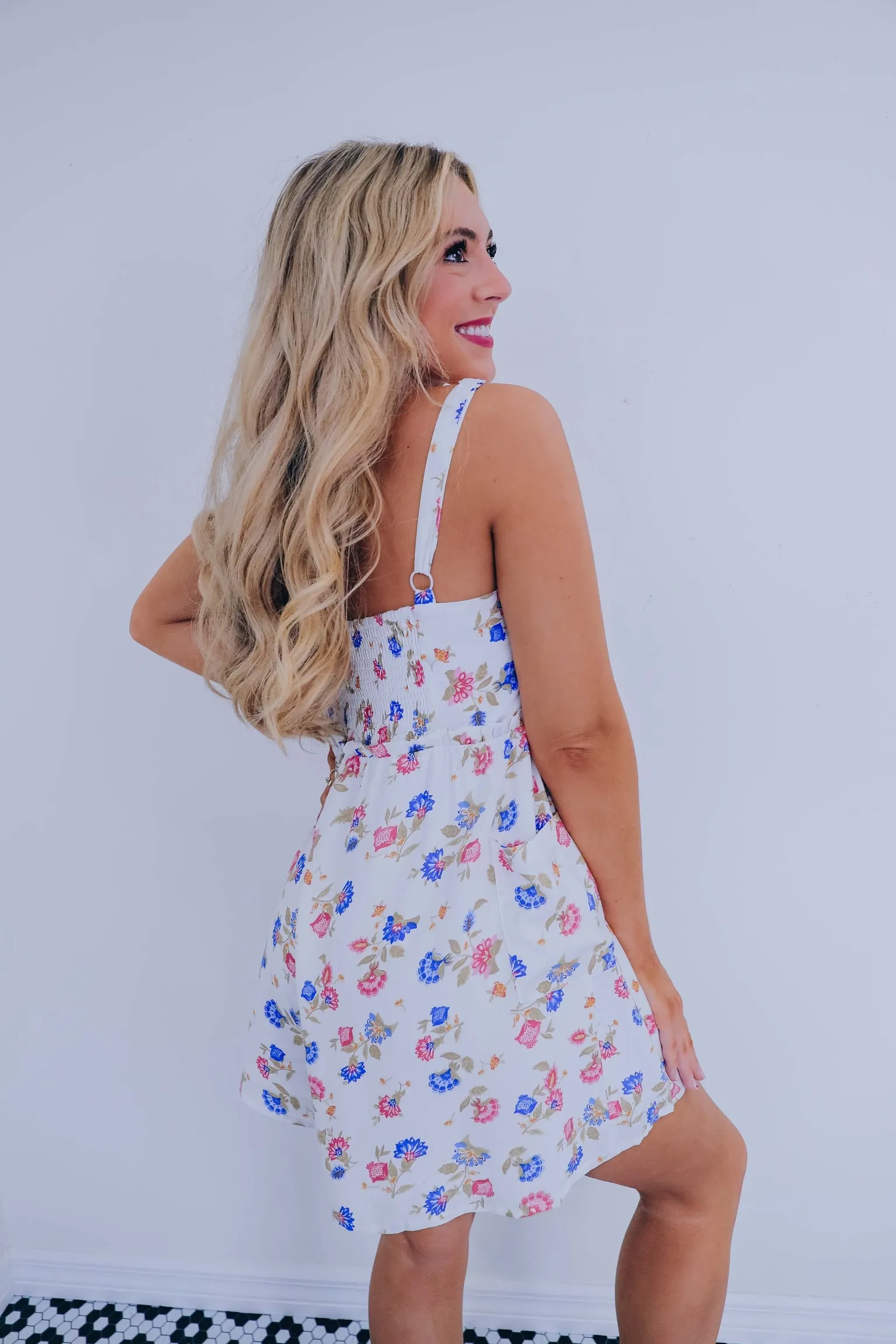 Taylor Babydoll Tank Floral Romper